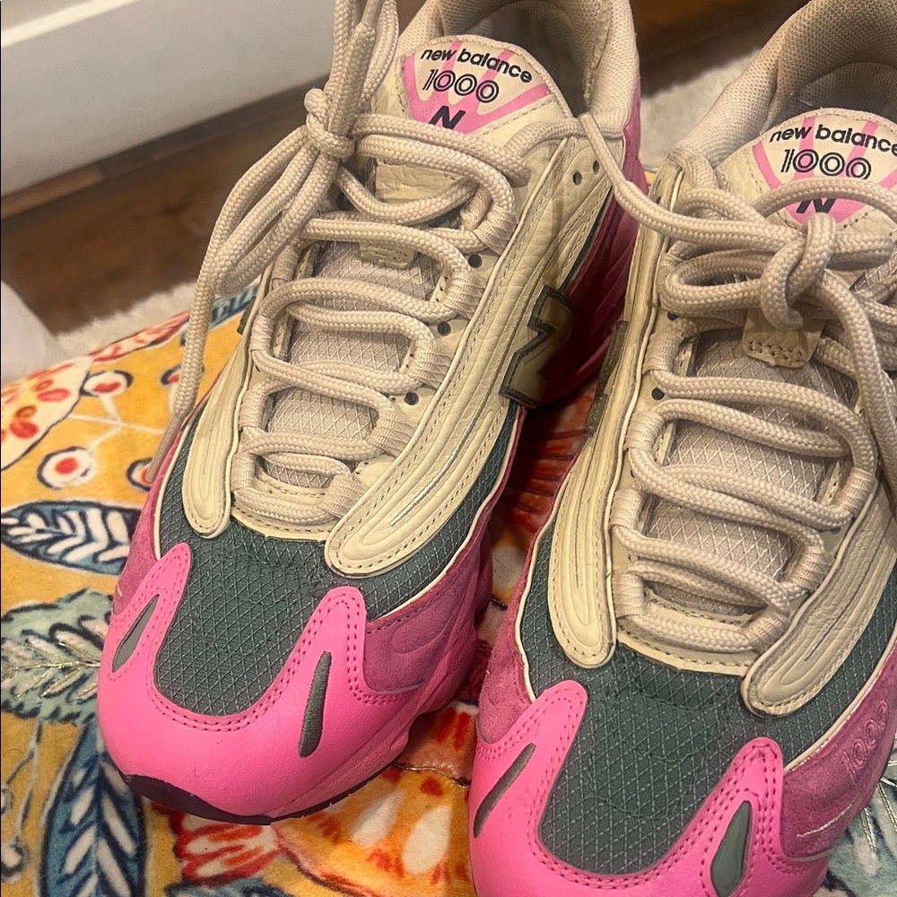 New Balance 1000’s  Pink and Green Athletic Shoes